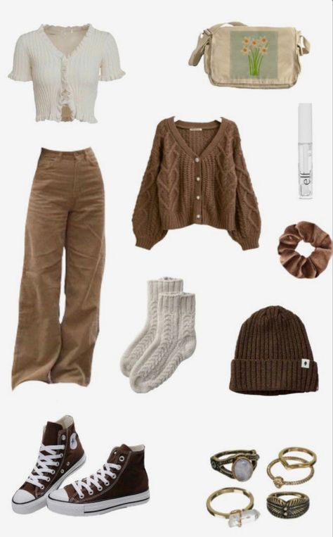 Aesthetic Core Outfits, Cottage Core Simple Outfits, Cosy Core Outfits, Codage Core Aesthetic Outfits, Cottage Core Jeans Outfit, Cortege Core Outfits, Cottage Clothing Style, Cottage Core Fits Aesthetic, Fall Core Aesthetic Outfits