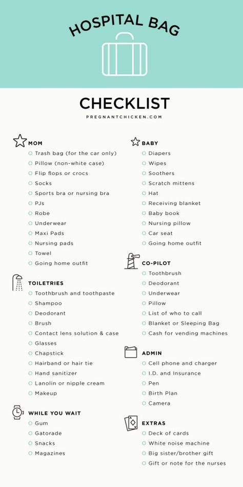 The end of your pregnancy is approaching! Trying to figure out what to pack in that hospital bag? Here's a list of stuff other women have found really helpful when they gave birth in a hospital. Hospital Checklist, Maxi Pads, Hospital Bag Checklist, Bag Checklist, Pumping Moms, Baby Sleep Problems, Nursing Pads, Budget Planer, Nursing Pillow