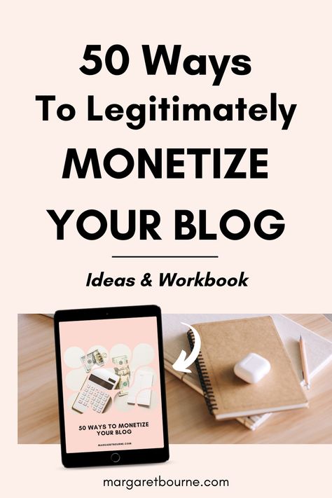 Need inspiration for ways to monetize your blog? I share 50 ways to make money blogging in this idea list and workbook that will get you started with a monetization plan. Download this FREE resource and get started today! Blog Checklist, Flexible Jobs, First Blog Post, Ways To Make Money, Money Making, Blogging For Beginners, Make Money Blogging, Work From Home Jobs, Money Blogging