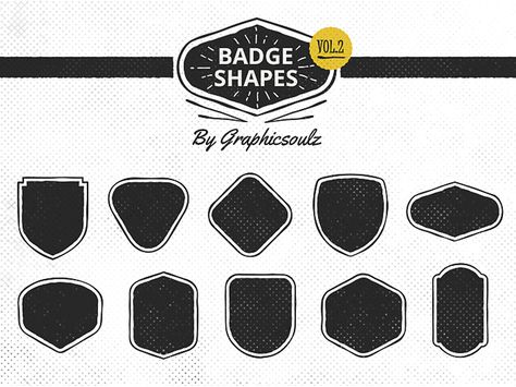 Badge Shapes - Vol.2 by Graphicsoulz Badge Shapes, Games Room Inspiration, Riverdale Cheryl, Games Room, Badge Design, Personal Logo, Birdhouse, Simple Lines, Vol 2