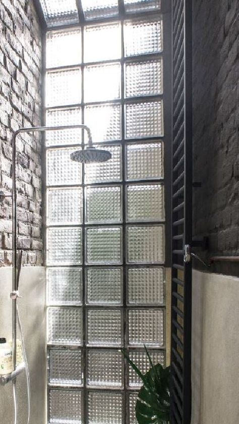 Alpha Glass Block, Glass Block Exterior, Glass Cubes Wall, Glass Brick Shower Wall, Glass Block Windows In Bathroom, Glass Blocks In Bathroom, Glass Brick Wall Bathroom, Glass Bricks In Bathroom, Cubic Window