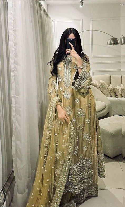 Ethnic Poses, Store Aesthetic, Indian Suit, Pakistan Dress, Desi Dress, Desi Outfits, Gown With Dupatta, Asian Bridal Dresses, Eid Outfit