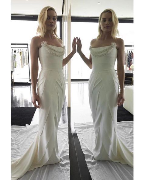 Margot Robbie Wedding Dress, Margot Robbie Wedding, Margot Robbie Oscars, Margot Robbie Style, Margot Robbie Harley Quinn, Oscar Dresses, Famous Women, Margot Robbie, Red Carpet Looks