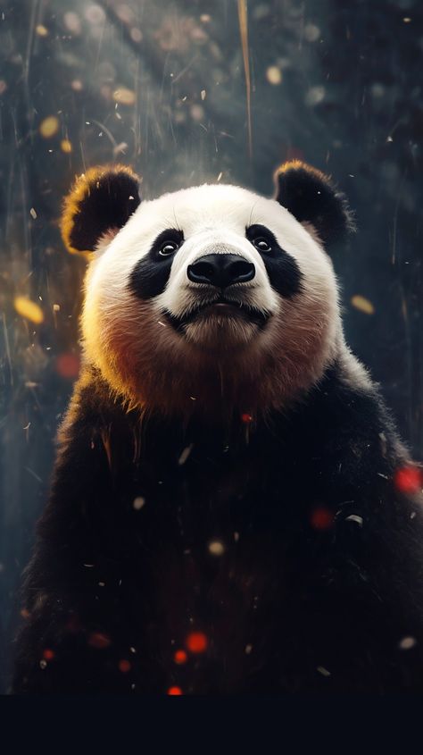 Panda Portrait, Animal Jungle, Beautiful Scenery Photography, Eagle Pictures, Panda Bears, Cellphone Wallpaper Backgrounds, Animal Portraits, Panda Love, Design Tshirt