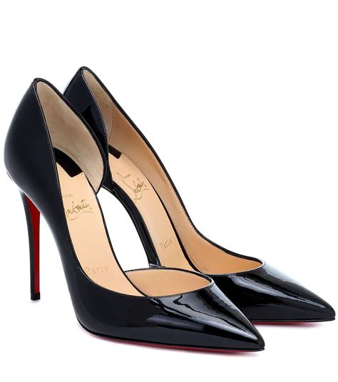 Black Louboutin Heels, Christian Louboutin Iriza, Louboutin Online, Expensive Shoes, Christian Louboutin So Kate, Louboutin Heels, Christian Louboutin Women, Satin Pumps, Patent Leather Pumps