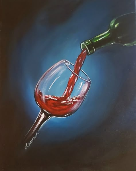 Wine painting art https://www.etsy.com/listing/1499320469/pouring-wine-from-bottle-acrylic Wine Bottle Painting Acrylics, Wine Bottle Painting On Canvas, Wine Painting Ideas, Bottle Acrylic Painting, Ig Music, Wine Glass Drawing, Pastry Case, Glass Drawing, Paint Inspo