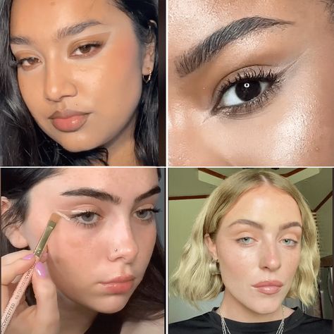 Transparent Eyeliner, No Eye Makeup, Concealer Eyeliner, Makeup 2023, Using Concealer, Eyeliner Shapes, Go Viral On Tiktok, Eyeliner Techniques, Stila Cosmetics