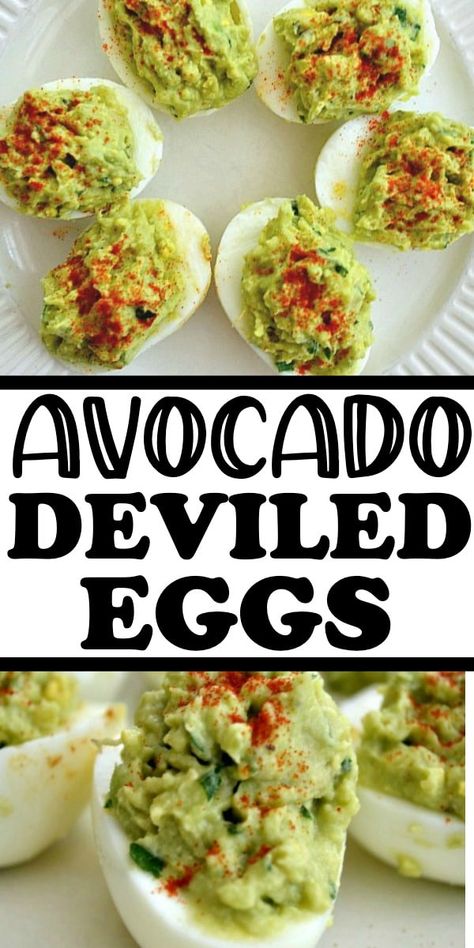 Avocado Deviled Eggs Recipe, Starter Ideas, Deviled Eggs Recipe Easy, Devilled Eggs Recipe Best, Devilled Eggs, Avocado Deviled Eggs, Best Deviled Eggs, Deviled Eggs Recipe, 140 Pounds