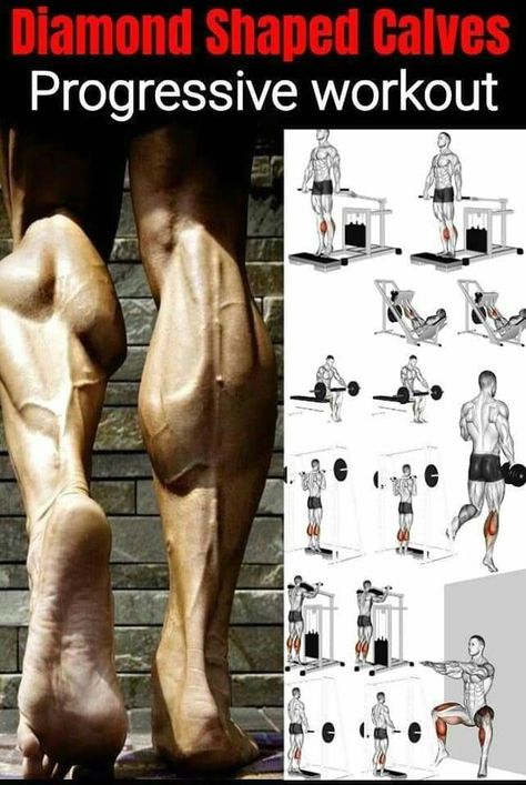 Best Calf Exercises, Leg Workouts Gym, Calf Exercises, Gym Workout Chart, Fitness Routines, Weight Training Workouts, Body Workout Plan, Workout Chart, Calf Muscles