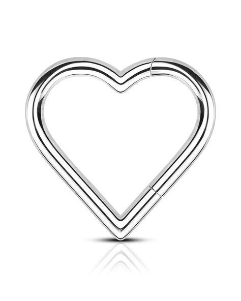 PRICES MAY VARY. [Hypoallergenic Material] This 16G Heart Septum Ring is made of the G23 Solid Titanium Material, Lighter than 316 stainless steel, More comfortable to wear, Nickel and Lead free, 100% hypoallergenic, Suitable for sensitive skin. Better quality for long time wear. [Gauge Size] 16G = 1.2MM; Hoop Diameter:10MM; Easy of opening and closing. [Minimalist Design] This Titanium Septum Ring Adopted the Dainty Heart Shape, Can be Worn as the Teardrop Shape as well, Suitable for your Daily Heart Septum, Septum Jewellery, Cute Septum Rings, Daith Jewelry, Daith Piercing Jewelry, Daith Earrings, Piercing Jewellery, Titanium Jewelry, Septum Jewelry