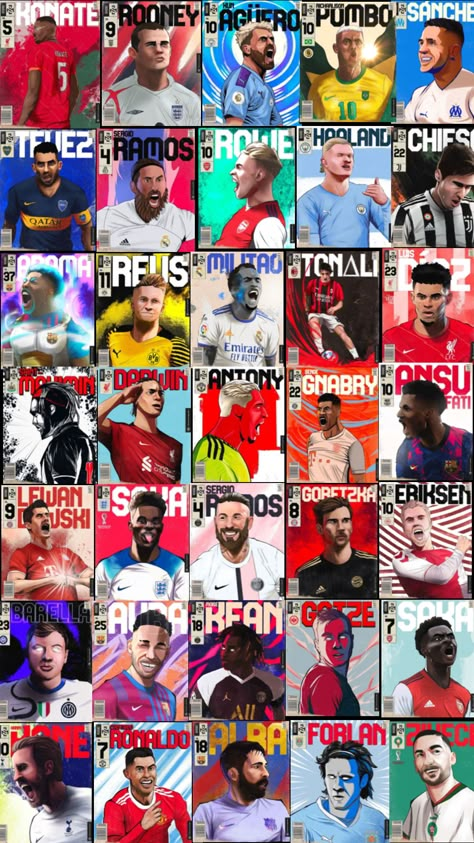 #footballers #collage #greats #legends #wallpaper #world #fyp Football Collage Wallpaper, Football Collage, Football Wallpaper Iphone, Legends Wallpaper, Serge Gnabry, Real Madrid Wallpapers, Madrid Wallpaper, Collage Wallpaper, American Sports