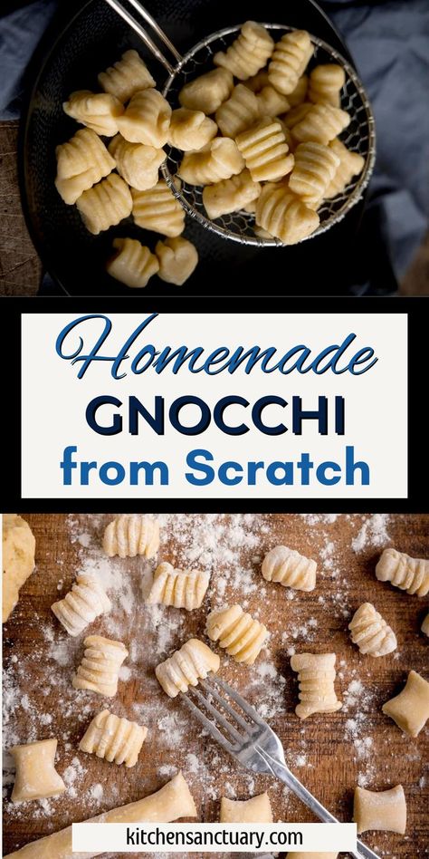 Gnocchi From Scratch, Homemade Potato Gnocchi, Gnocchi Recipes Homemade, Gnocchi Pasta, Making Gnocchi, Gnocchi Recipe, Favorite Pasta Recipes, Jo Cooks, Homemade Gnocchi