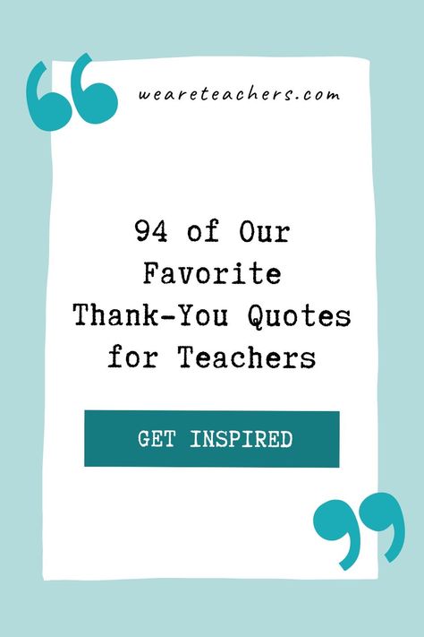 Show your gratitude for hardworking educators with these teacher appreciation quotes for teachers. You will want to share them every year! Words Of Affirmation For Teachers, Thankful For Teachers Quotes, Words For Teachers Appreciation, Best Teacher Quotes From Students, Teacher Appreciation Quotes Gratitude, Positive Teacher Quotes, Quotes For Teachers Appreciation, Teacher Appreciation Sayings, Teacher Appreciation Quotes Inspiration