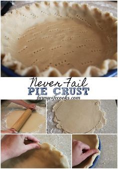 Never Fail Pie Crust - The Farmwife Cooks Never Fail Pie Crust Recipe, Never Fail Pie Crust, Crisco Pie Crust, No Fail Pie Crust, Best Pie Crust Recipe, Perfect Pie Crust Recipe, Making Pie Crust, Pie Crust Uses, Flaky Pie Crust Recipe