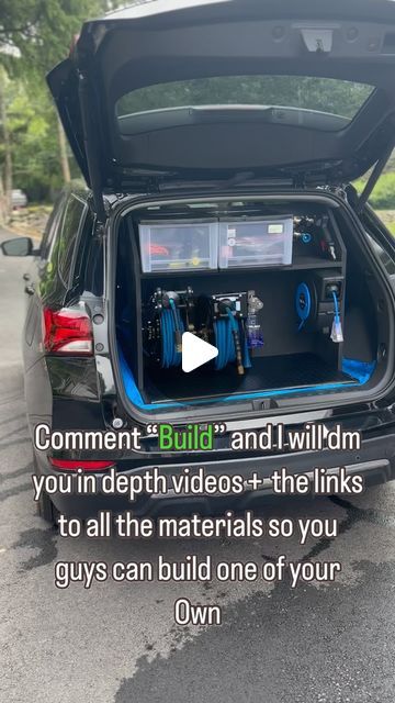 Vincent Caruso on Instagram: "Home made SUV  Mobile detailing setup.Comment build if you guys want an in depth video + links to all the materials so you can build one of your own.#cardetailing #cardetailingsetup #autodetailing #viral #mobiledetailing" Mobile Detailing Suv Setup, Mobile Detailing Setup, Mobile Detailing, In Depth, Home Made, Car Detailing, Suv, Canning, Building