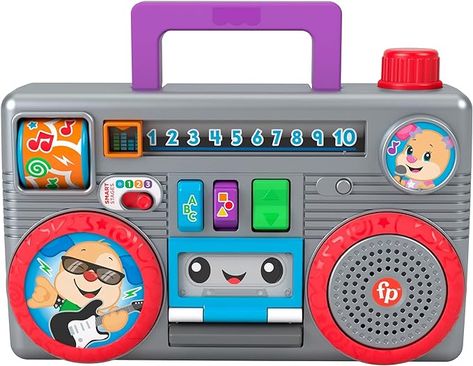 Fisher-Price Laugh & Learn Busy Boombox Musical Toys For Kids, Teach The Alphabet, Baby Slide, Baby Musical Toys, Busy Activities, Dancing Baby, Fisher Price Toys, Toddler Age, Musical Toys