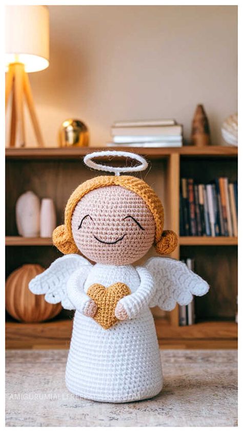 Crochet Nativity Set Pattern, Amigurumi Angel Pattern, Christmas Crochet Angel Free Pattern, Crochet Angel Tree Topper, Crochet Angel Tree Topper Free Pattern, Angel Amigurumi Free Pattern, Crochet Christmas Angel Free Pattern, Crocheted Angels Free Pattern, Crochet Angels Free Pattern