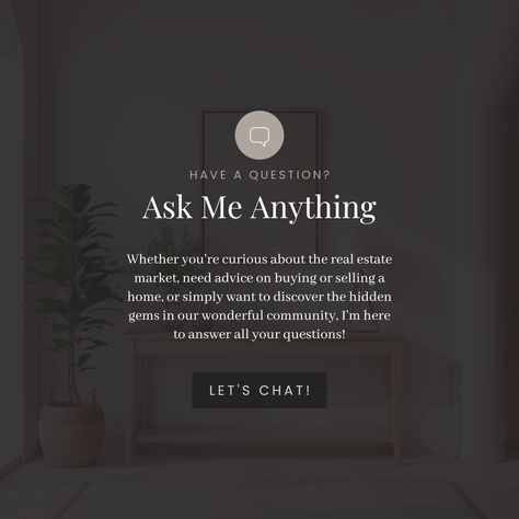 Let's chat! 🗣💬 Whether you're curious about the real estate market, need advice on buying or selling a home, or simply want to discover the hidden gems in our wonderful community, ask your questions in the comments! 👇 Lina Sells Homes Jersey Shore! Nicolina (Lina) Negrey 732-614-9010 LinaSellsHomesJerseyShore.com linanegrey@cbmoves.com #LinaNegreyRealtor #springlakenjhomes #springlakenjrealestate #belmarnjhomes #belmarnjrealestate #BuyABeachHouse The Agency Real Estate, Fun Real Estate Posts, This Or That Real Estate Posts, Property Management Marketing, Real Estate Questions, Real Estate Post, Real Estate Content, Real Estate Marketing Quotes, Real Estate Slogans