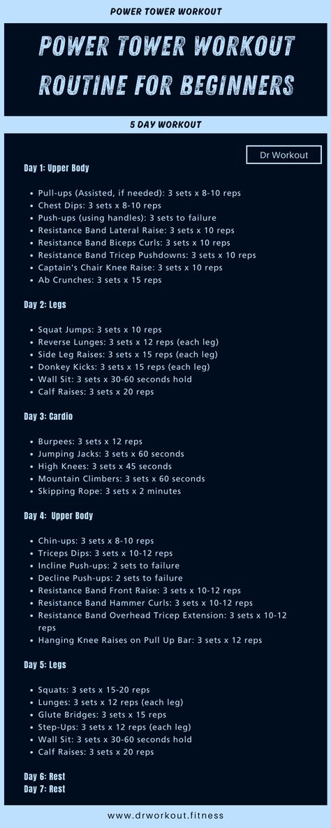 Power Tower Workout Plan for Beginners Calisthenics Workout Plan For Beginners, Powerlifting Workouts For Beginners, Power Tower Workout For Women, Power Tower Workout, Workout Routine For Beginners, Powerlifting Workouts, Shred Workout, Calisthenics Workout Plan, Basic Anatomy