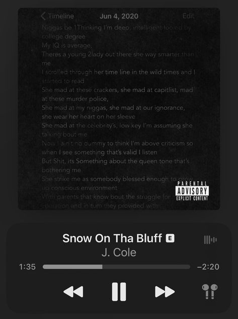 Snow On Tha Bluff J Cole, J Cole Lyrics, Music Aesthetics, Music Spotify, Spotify Lyrics, J Cole, College Degree, Low Key, Talk To Me