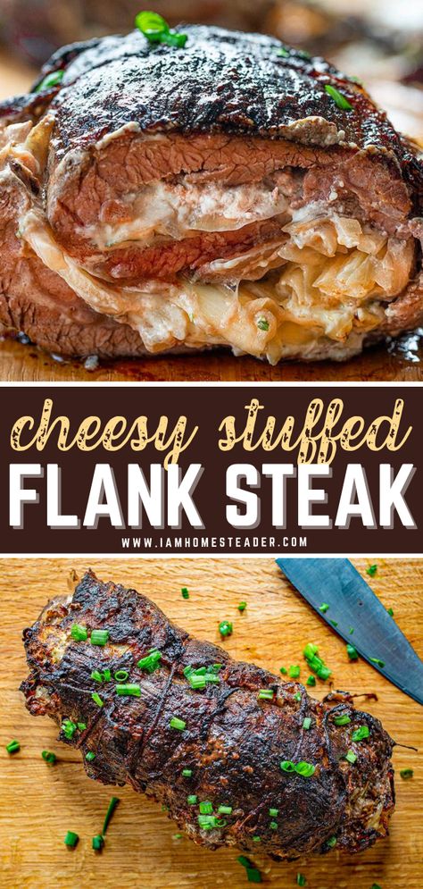 Stuffed Flank Steak Recipes, Flank Steak Recipes Oven, Steak Recipes Oven, Flank Steak Rolls, Steak Pinwheels, Stuffed Flank Steak, Bbq Meats, Round Steak Recipes, Steak Rolls