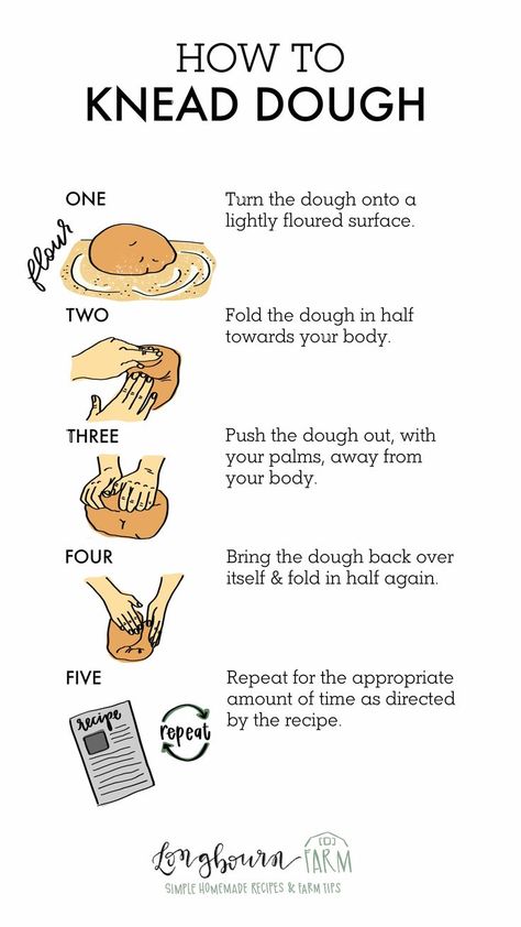 Kneading dough is easy if you know the right technique! Learn all the basics you need to get a fresh loaf on your table with ease. #dough #kneaddough #howtokneaddough #bread #bakingbread #howtobakebread #howtomakebread #kneadingdough #kneadbreaddough #wheatbread #whitebread #dinnerrolls Cooking Substitutions, Baking 101, Kneading Dough, Culinary Techniques, Baking Basics, Baking Essentials, Layer Cakes, Cooking Basics, Bread Recipes Homemade