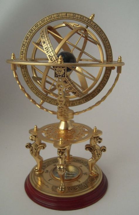 Mariner's Armillary Celestial Sphere (Globe): Guerriero Samurai, Ewolucje Eevee, Armillary Sphere, Celestial Sphere, Mood Aesthetic, Fotografi Vintage, Style Steampunk, Home Decor Crafts, Home Decor Shop