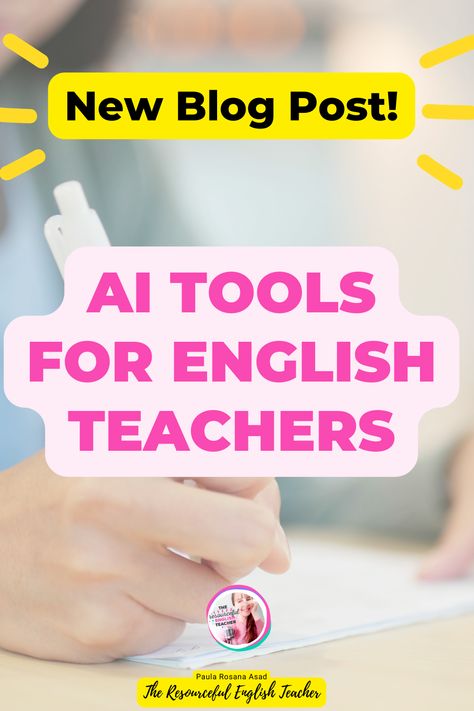 Explore and understand, in detail, how AI tools can assist in your ESL/EFL teaching. Learn to elevate your students' language learning experiences with AI. Esl Projects, Teaching Esl Students, Efl Teaching, Because Of, English Lesson Plans, Esl Teaching Resources, Teaching English Online, English Teachers, Teach English