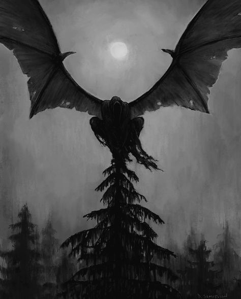 Scary Owl, Art Assessment, Dark Creatures, The Creeper, Dark Wings, Wood Artwork, Dark Artwork, Witchy Wallpaper, Wings Art