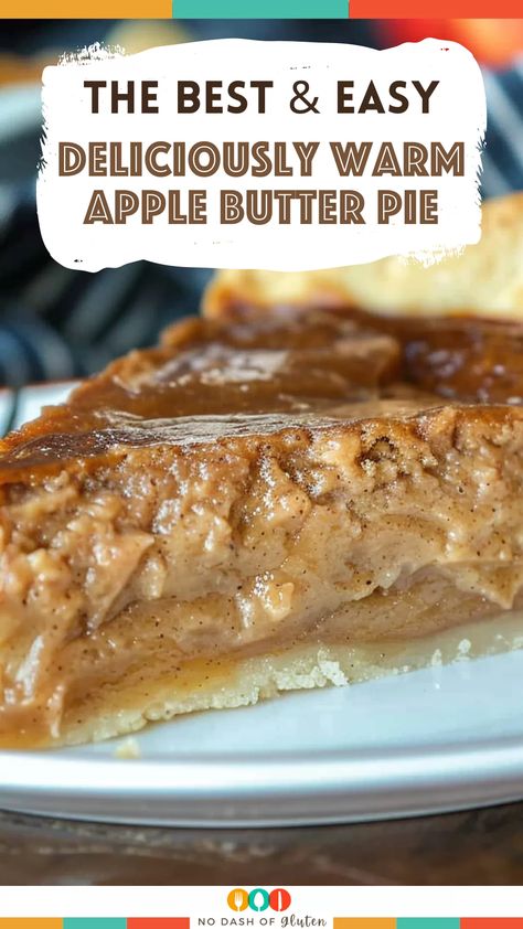 Craving the perfect fall dessert? This Deliciously Warm Apple Butter Pie is rich with apple butter, cinnamon, and a buttery, flaky crust. Super easy to make, it’s the perfect treat for cozy nights or a gathering with friends. Top with whipped cream for an extra indulgence. Save this recipe now and make it your new go-to fall pie! Apple Butter Apple Pie, Apple Sauce Pie Recipe, Apple Butter Pie Recipe, Pies For Fall, Fall Pies Recipes Easy, Apple Butter Pumpkin Pie Recipe, Fall Pie Recipes, Cinnamon Apple Butter, Apple Butter Pie