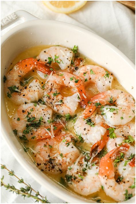 Limewashing Brick, Romabio Limewash, Butter Garlic Shrimp, Limewash Brick, Oven Baked Shrimp, Garlic Shrimp Scampi, Baked Shrimp Recipes, Baked Shrimp Scampi, Recipes For The Family