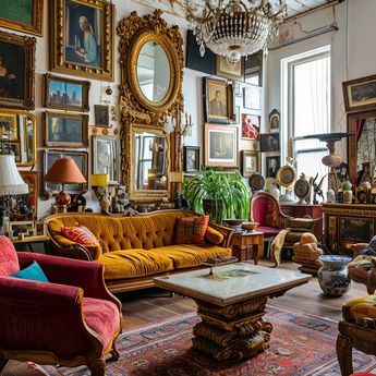 21+ Vibrant Maximalist Living Room Inspirations for Your Home • 333+ Images • [ArtFacade] Vintage Maximalist Living Room, Vibrant Maximalist, Home Maximalist, Maximalism Home, Maximalist Decor Eclectic, Essence Fest, Maximalist Living Room, Maximalist Interior Design, Maximalist Interior