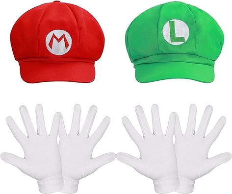 Party Favors Adults, Mario And Luigi Hats, Luigi Hat, Mario And Luigi, Halloween Cosplay, Toy Sets, Cosplay Costume, Cosplay Costumes, Party Favors