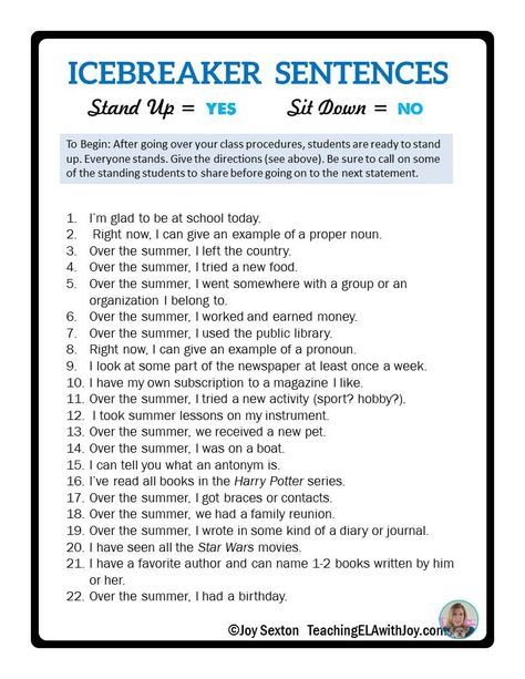 5 Strategies for a SOLID START to your School Year - Middle School Blog Post by Joy Sexton www.teachingelawithjoy.com Joy School, School Icebreakers, Icebreaker Games, Planning School, First Day Activities, Substitute Teaching, Icebreaker Activities, First Day Of School Activities, Feeling Well