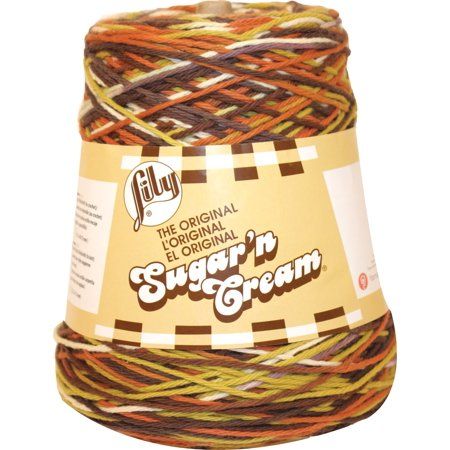 Lily Sugar'n Cream Yarn - Cones-Woodland Trail, Brown Sugar And Cream Yarn, Sugar N Cream Yarn, Woodland Trail, Knitting And Crocheting, Knitting Gauge, Worsted Weight Yarn, Potpourri, Pharmacy Gifts, Dish Cloths