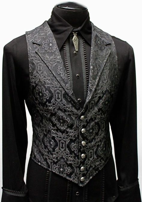 Men’s Vests – Shrine of Hollywood Aristocrat Vest, Gothic Fashion Men, Mode Swag, Gothic Men, Mode Costume, Mens Vests, Valerian, Mens Fashion Suits, Suit Vest