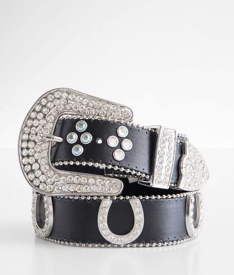 Shop the BKE Glitz Horseshoe Leather Belt for Women at Buckle.com. The Buckle carries the latest BKE products and styles, so come back often. Shop at Buckle.com today! Women's Belts, Belt For Women, Belt Length, Conversion Chart, Women's Belt, Belt Black, Beaded Trim, Black Rhinestone, Belt Size