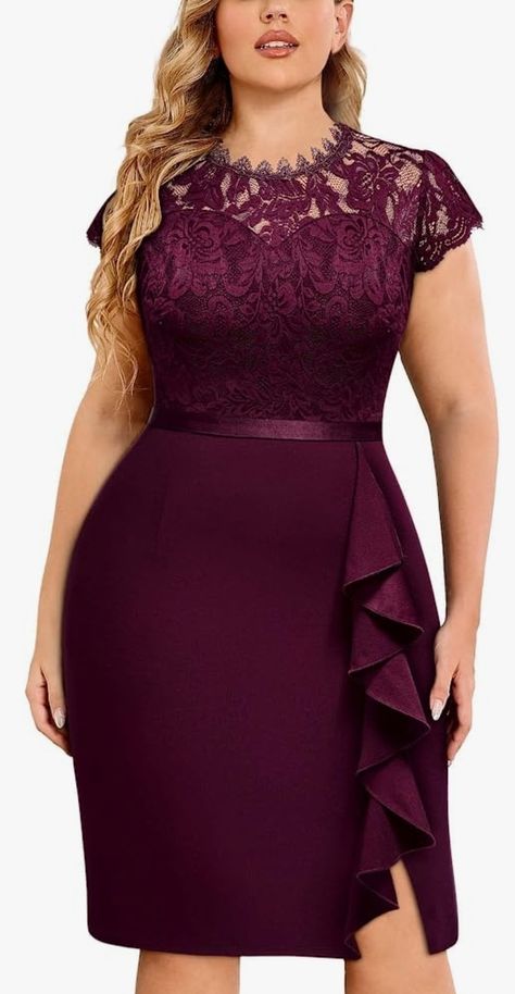 Evening Cocktail Dress, Cocktail Mini Dress, Plus Size Cocktail Dresses, Plus Size Party Dresses, Ruffles Fashion, Bridesmaid Dresses Plus Size, Maxi Dress Wedding, Cocktail Evening Dresses, Mini Dresses For Women