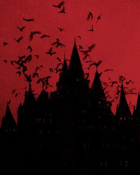 Goth Castle, Vampire Castle, Red Goth, Red Gothic, Dark Red Wallpaper, Gothic Castle, Black Castle, Aesthetic Goth, Castle Aesthetic