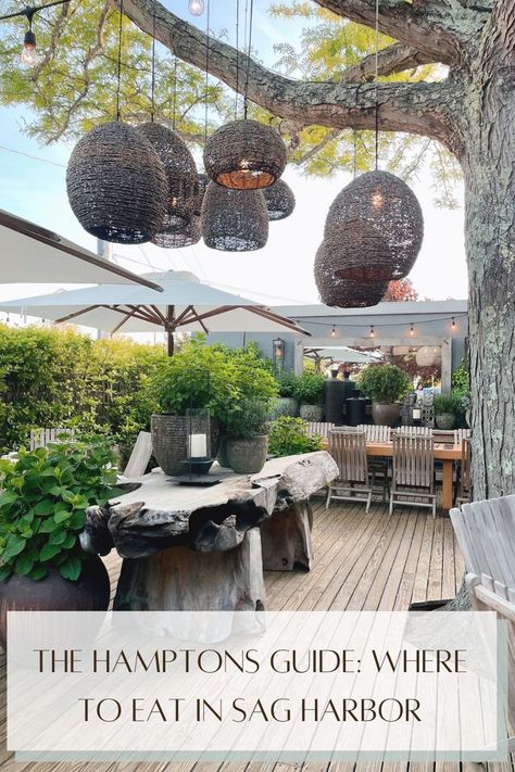 The best restaurants in Sag Harbor for your next weekend getaway in the Hamptons Wood Fired Cooking, Fire Grill, Waterfront Dining, Bistro Lights, Raw Bars, Summer Dining, Travel Log, Little Kitchen, Sag Harbor