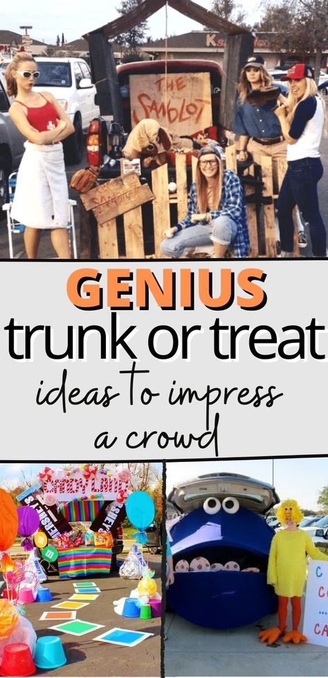 These easy trunk or treat ideas for cars are unique and fun! Have the best SUV or car at the event with these great Halloween trunk or treat themes. #trunkortreat #halloween #trunktheme #trunkortreatideas #trickortreat Business Trunk Or Treat Ideas, It Trunk Or Treat Ideas For Cars, Et Trunk Or Treat, Truck Or Treat Game Ideas, Trunk Or Treat Tent Ideas, Trunk Or Treat For Minivan, Hot Dog Trunk Or Treat, Trunk Decorations For Halloween, Easy Trunk Or Treat Ideas For Suv Diy