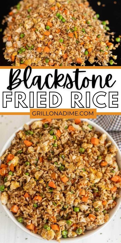 Black Stone Rice, Best Fried Rice Recipe Hibachi, Fries Rice On Blackstone, Chuck Roast Recipes Blackstone, Blackstone Vegan Grill Recipes, Gnocchi On The Blackstone, Kobe Steakhouse Fried Rice, Supper Ideas On Blackstone, Diy Hibachi Fried Rice