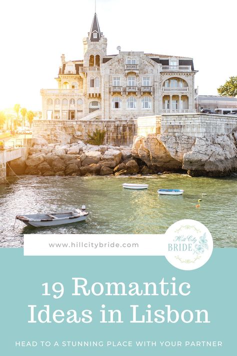 Romantic Things to Do in Lisbon #lisbon #portugal #romantictrips #honeymoons #romanticgetaways #couplestravel #europe #travelideas #europeantravel #lisbonportugal #wheretogoinlisbon Portugal Honeymoon, Lisbon Oceanarium, Things To Do In Lisbon, Places In Portugal, Hill City, Romantic Things To Do, Wedding Spot, Romantic Things, Romantic Night