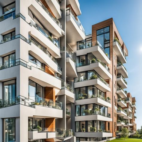 Photo modern luxury apartments exterior ... | Premium Photo #Freepik #photo Luxury Apartment Exterior, Luxury Apartments Exterior, Modern Luxury Apartment, Buildings Photos, Luxury Apartment Building, Apartments Exterior, Apartment Exterior, Apartment Luxury, Luxury Apartment