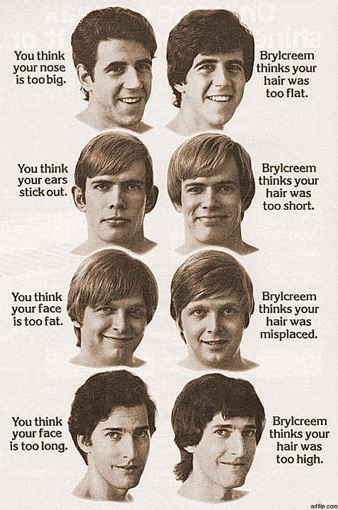 Brylcreem... a little dab will do you 60s Mens Hairstyles, 1970s Mens Hair, 1970s Mens Hairstyles, 70s Hairstyles Men, 70s Hair Men, 70s Hair Styles, Vintage Hairstyles For Men, Hair Necessities, Men's Hair Styles