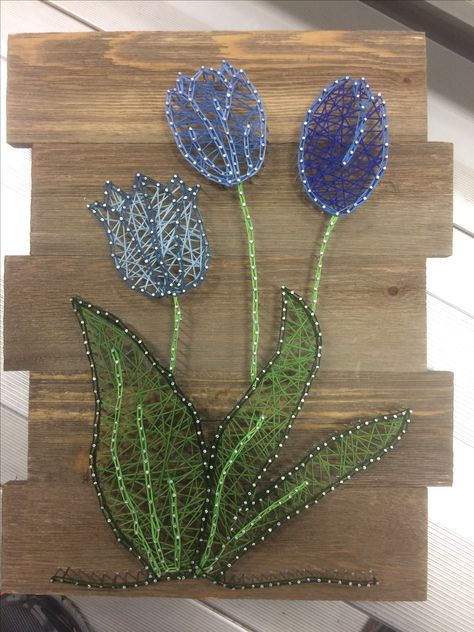 Thread Art On Wood, Hilograma Ideas, String Art Templates, String Art Tutorials, Baby Animal Videos, Diy Kits For Adults, String Wall Art, String Art Patterns, String Art Diy