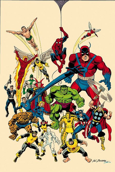 Marvel Comics - 1960s Sal Buscema, Univers Marvel, Marvel Vs Dc, Marvel Comic Universe, Uncanny X-men, Marvel Comics Art, Classic Comics, Dc Comic, Arte Inspo