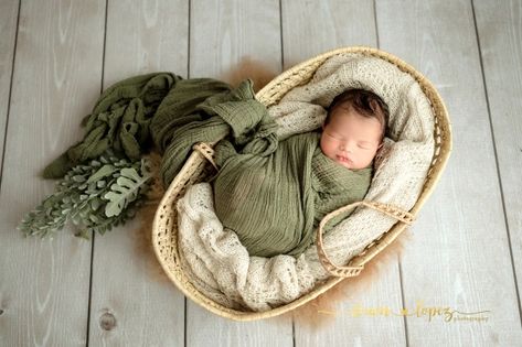 Moses Basket Pictures, Newborn Photo Moses Basket, Newborn Pictures In Basket, New Born Pictures Baby Boy, Basket Baby Photoshoot, Newborn Photography Inspiration, Newborn Photography In Basket, Spring Newborn Photoshoot, Newborn Photos Basket