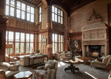 English Manor Houses Interior, Manor House Interior, Manor Interior, Castle Rooms, English Houses, English Manor Houses, Dartmoor National Park, Inside Decor, Castles Interior