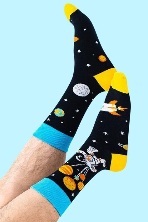 We use a great mix of cotton, nylon, and spandex, which holds the shape of the sock intact. Funny socks provide a great feeling of comfort and will fit your feet perfectly just like tailored ones. #men #novelty #funky #crew_socks #dress_socks Crazy Dresses, Shop Dress, Socks For Men, Funny Socks, Novelty Socks, Dress Socks, Top Collection, Crew Socks, Dress Shop